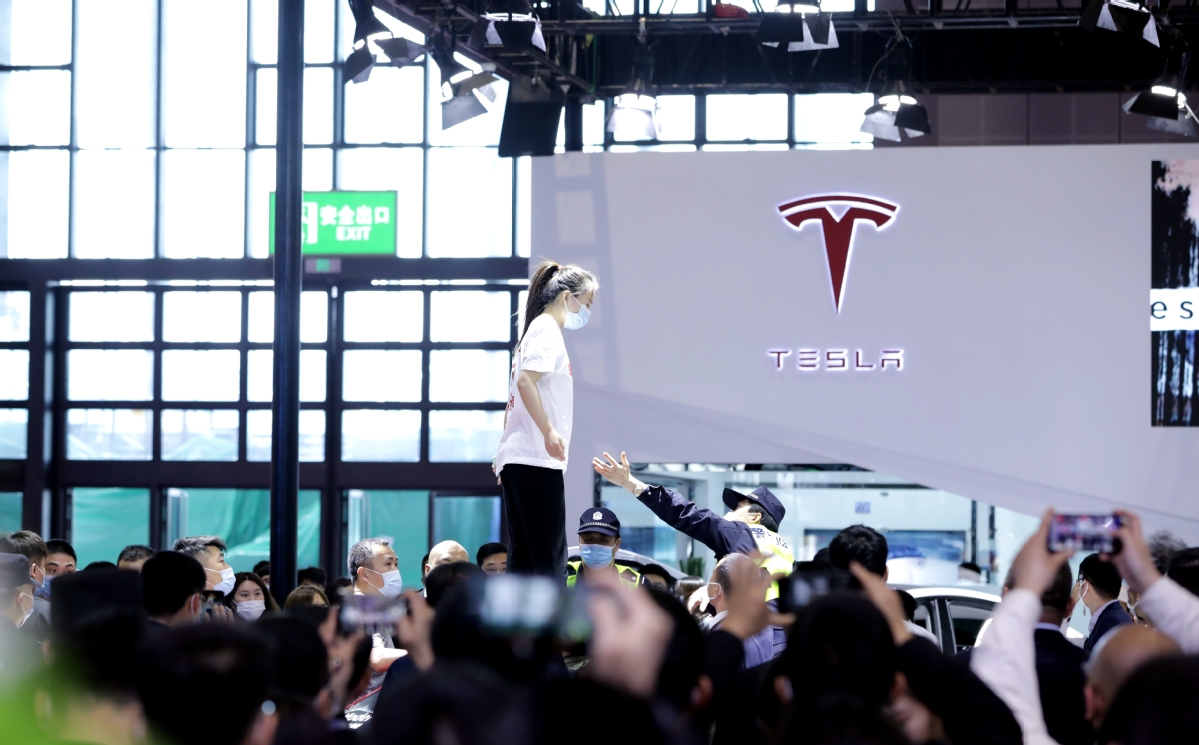 Tesla Hits a Bump at Shanghai Auto Show